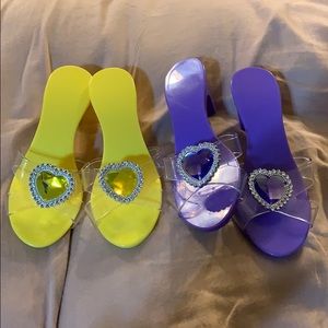 Kids plastic costume princess shoes